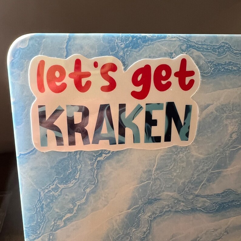 Let's Get Kraken NHL Seattle Kraken Team Sticker Etsy