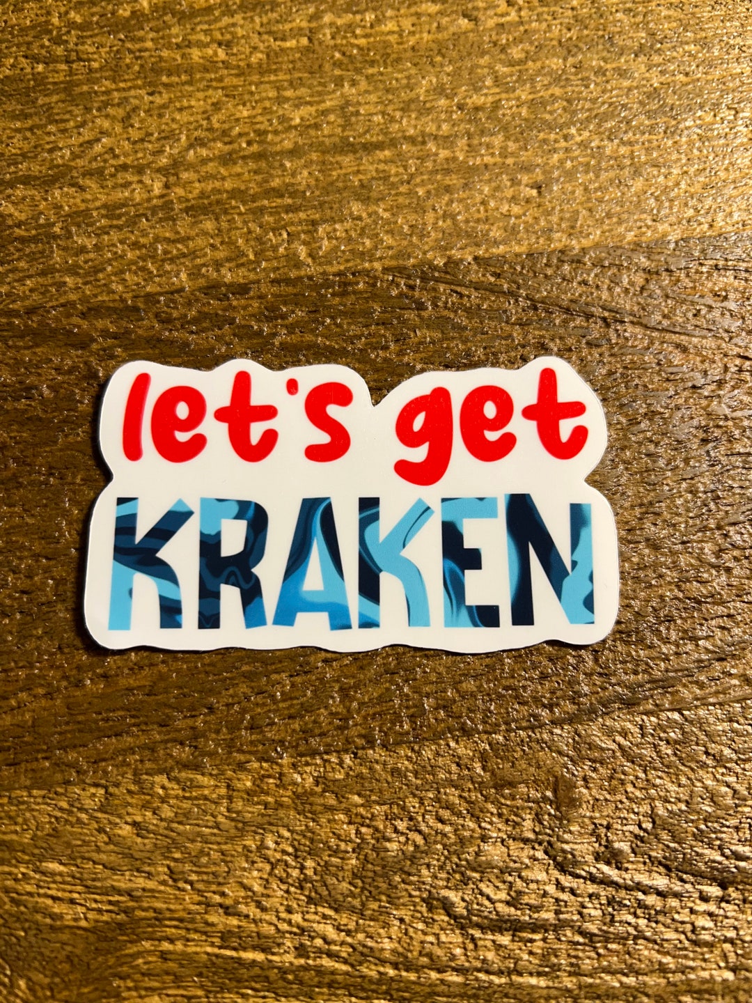 Let's Get Kraken NHL Seattle Kraken Team Sticker Etsy