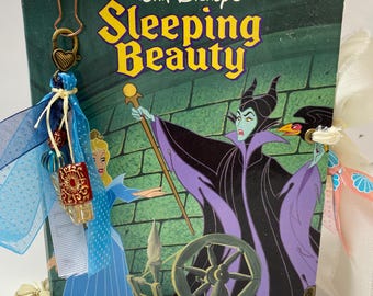 Sleeping Beauty Junk Journal, Walt Disney, Disney Princess Scrapbook, Vintage Children's Book, OOAK