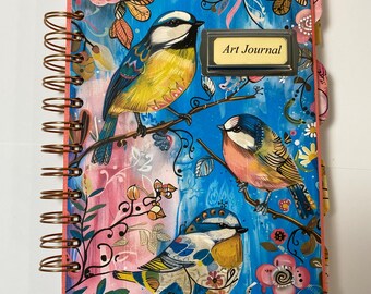 Watercolor Art Journal, workbook, art notebook, sketchbook, flower art book, scrapbook art journal