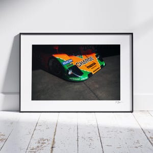 Mazda 787B Racing Wall Art – Le Mans Classic Car Print, Vintage Motorsport Poster, Framed Garage, Man Cave & Apartment Decor