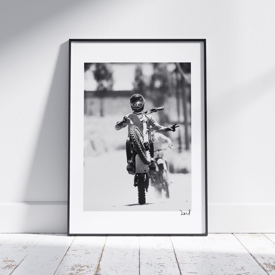 Poster Motocross Wall Art - Impression Haute Qualité Pour Décoration Chambre Ou Bureau