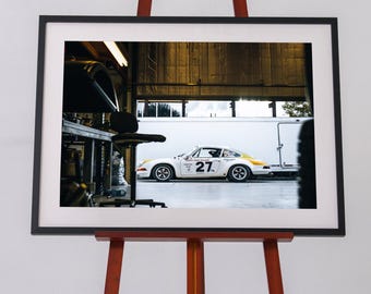 Vintage Racing Print | Porsche Garage Wall Decor