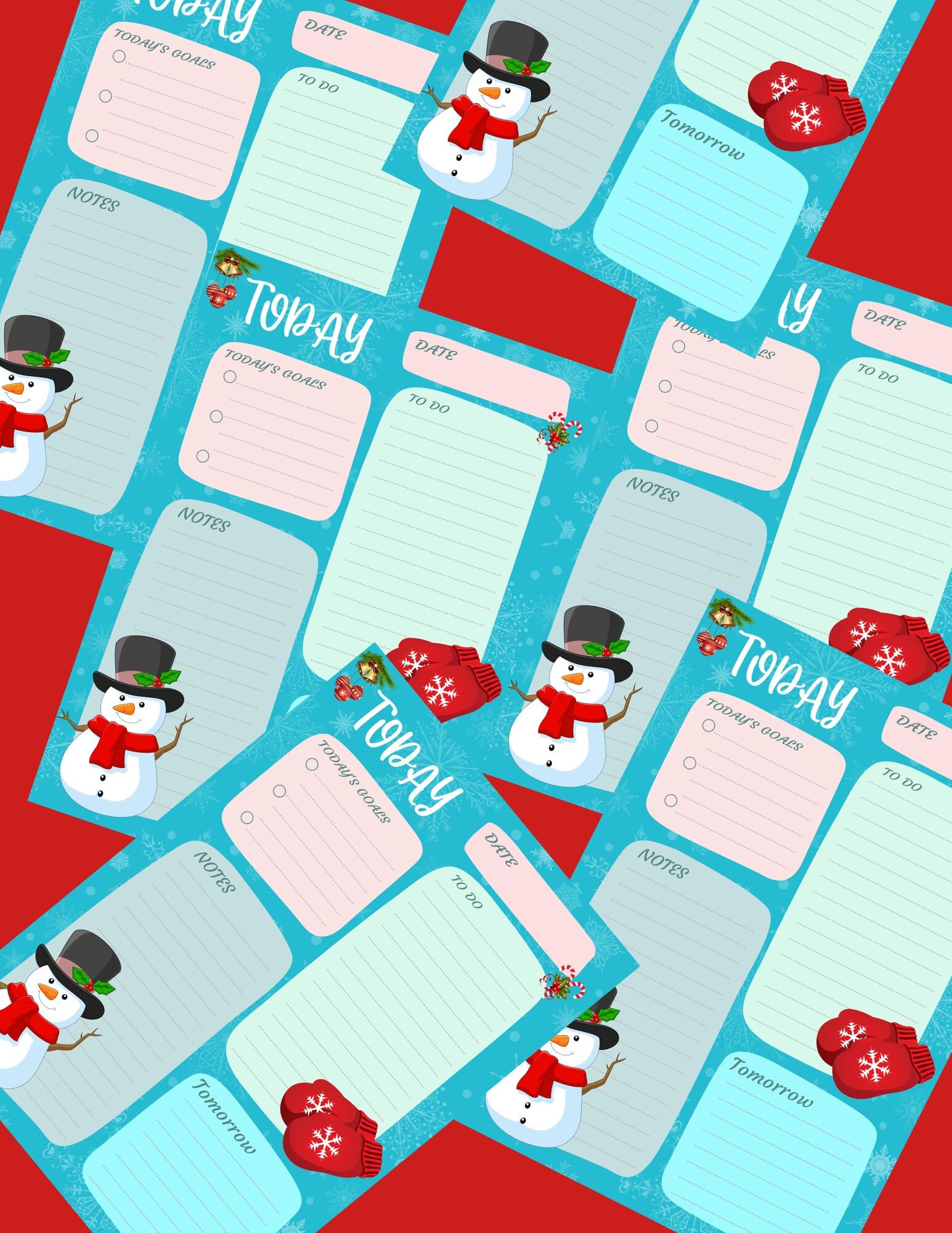 Christmas to Do List, Printable, Instant Download, Daily to Do List ...