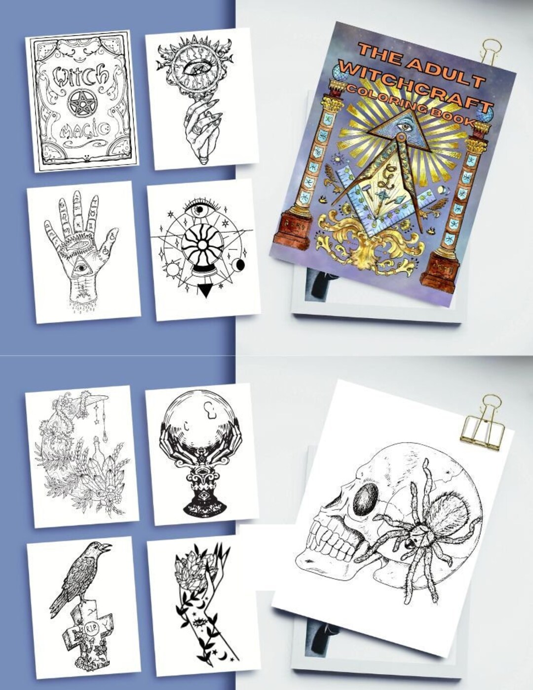 Witch Coloring Pages, Crystal Coloring Page, Witch Coloring Book ...