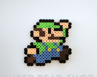 Super Mario Luigi Perler Pixel Art