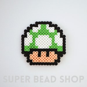 Super Mario 1-Up Mushroom Perler Pixel Art