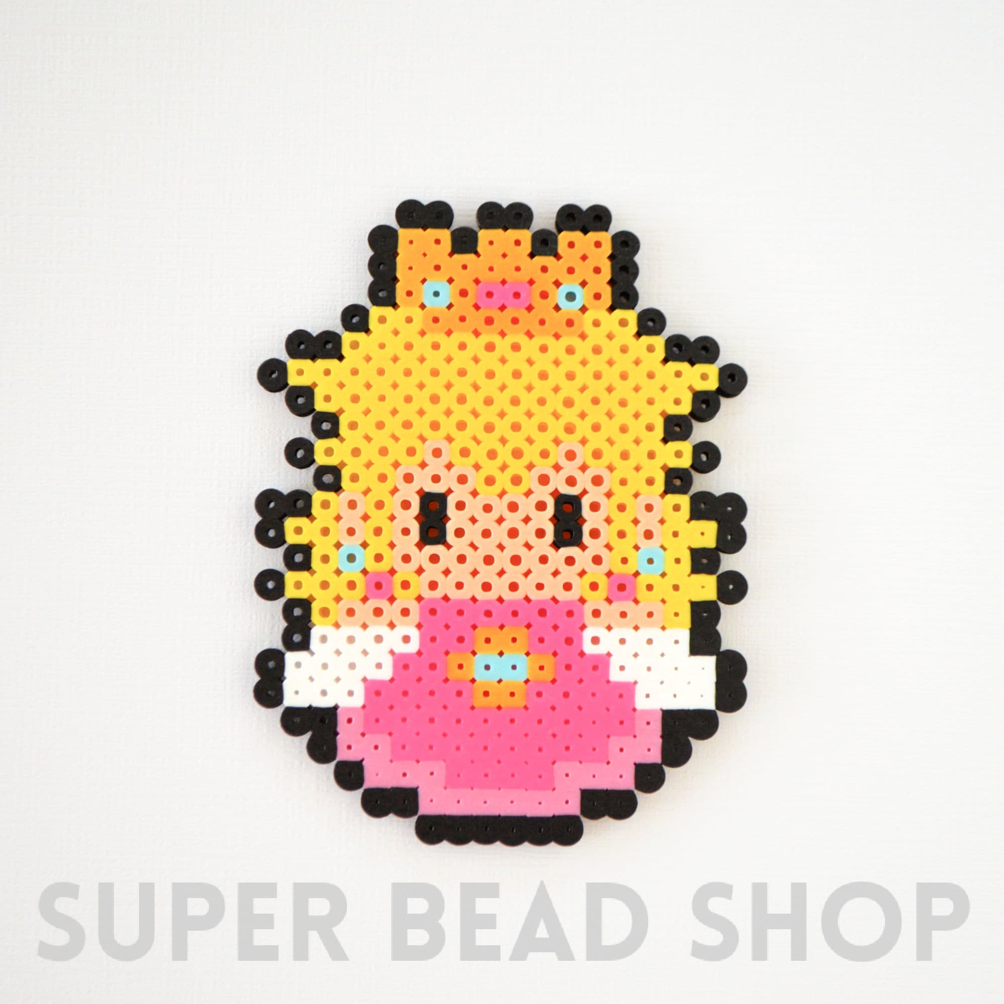 Super Mario Princess Peach Perler Pixel Art Etsy