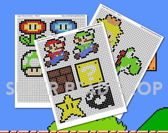 Super Mario Bros Perler Bead Patterns