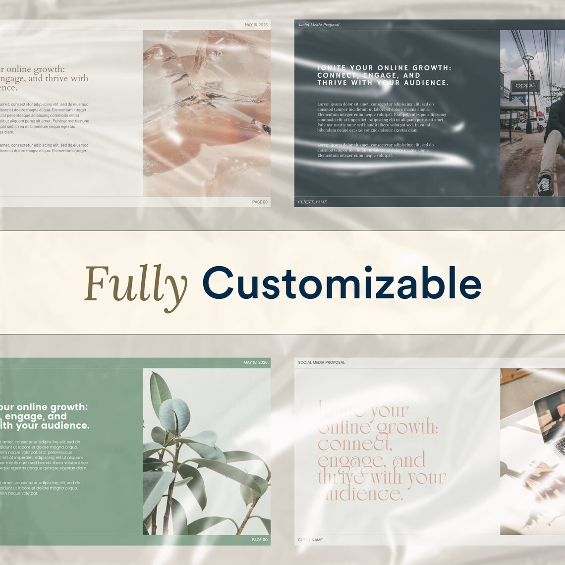 Social Media Strategy Template Designed in Canva Social Etsy