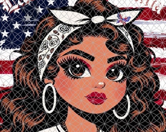 Latina American 4th of July PNG: Sublimation Design (Digital Download)