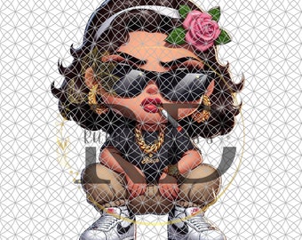 La Pretty Bossy Chicano designs Style PNG Digital File , Sublimation, Dtf, UVDFT