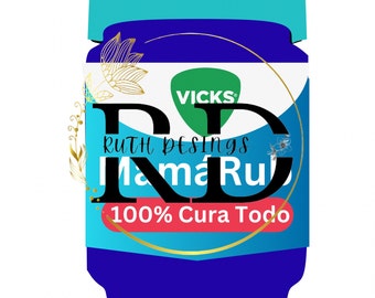 Mama Vicks SVG Topper File: Chicano Love Design (Digital File)