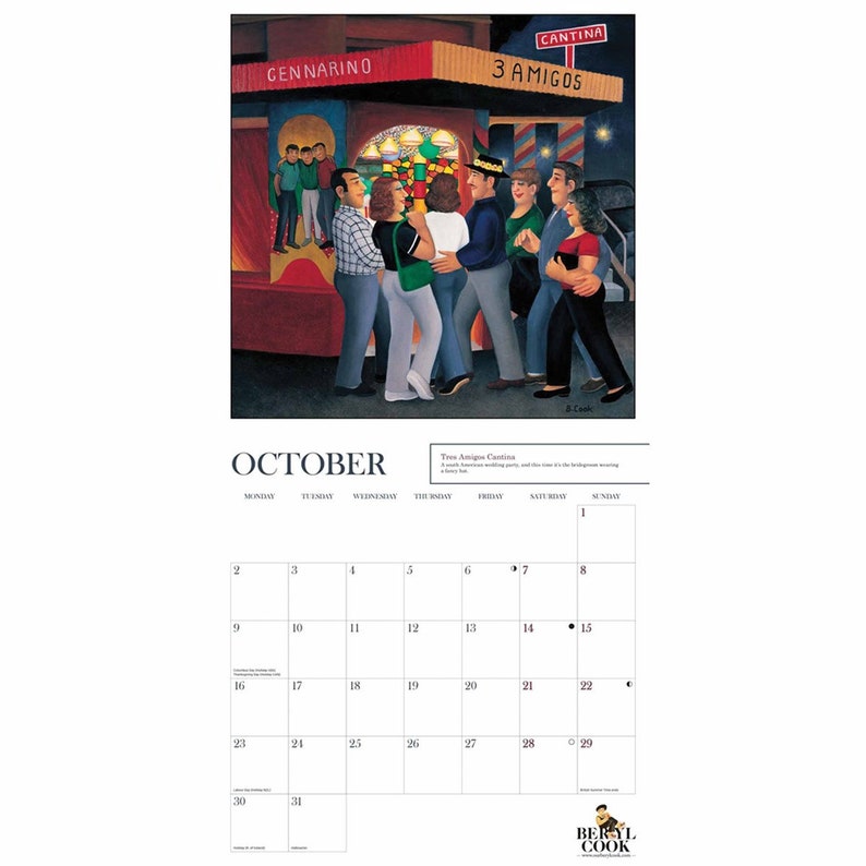 Beryl Cook Official Calendar 2023 30cm X 30cm Plastic Free - Etsy New