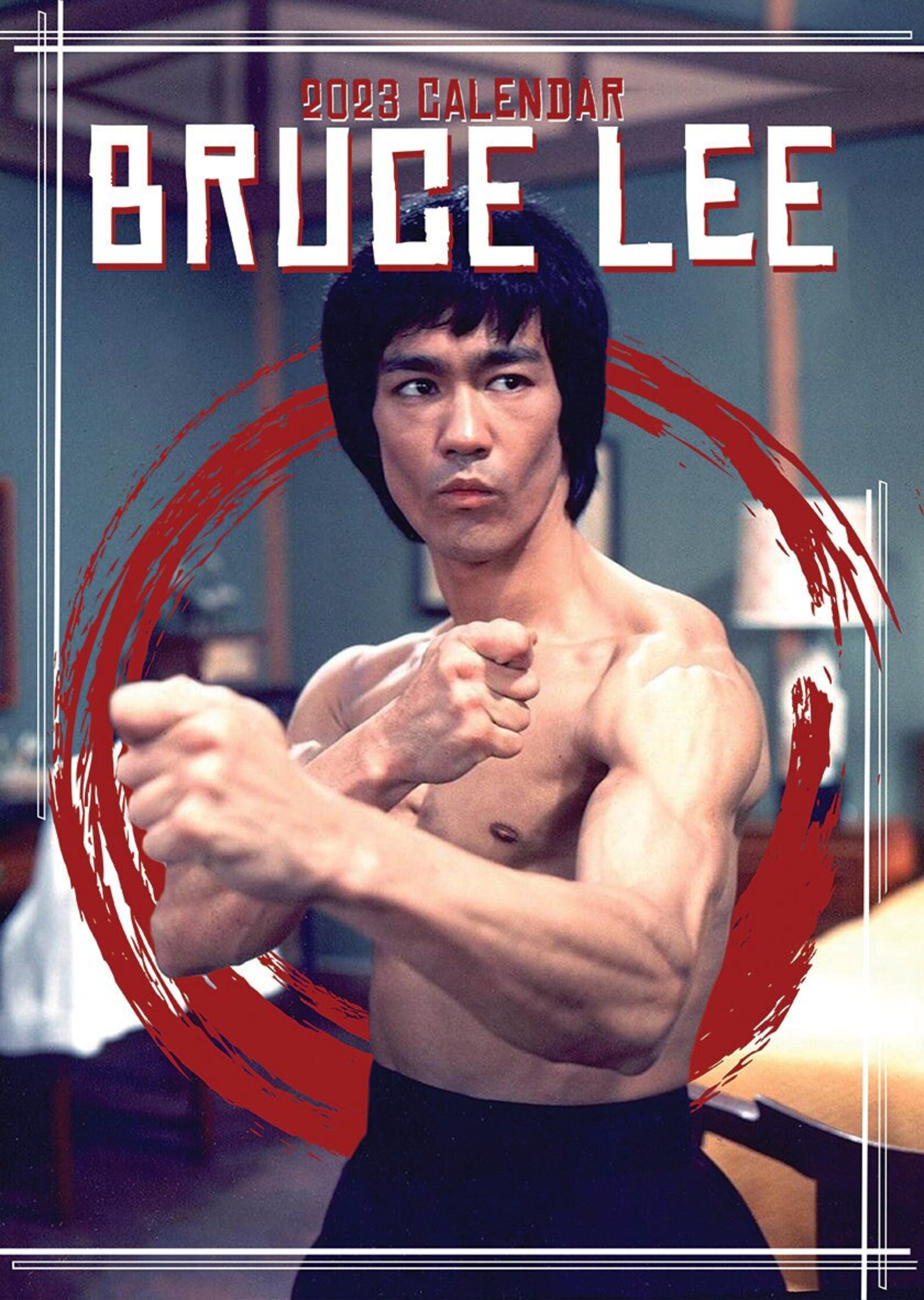 Bruce Lee Calendar 2023 OC 42 X 29 X 0.6 Cm Etsy