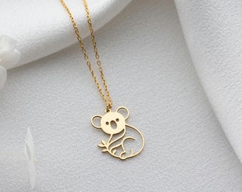 Koala Necklace, Australia Pendant, Moving to Australia Farewell Gift