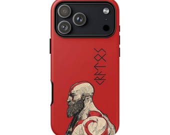 Kratos GOW-telefoonhoesje: gamercadeau, beschermhoes
