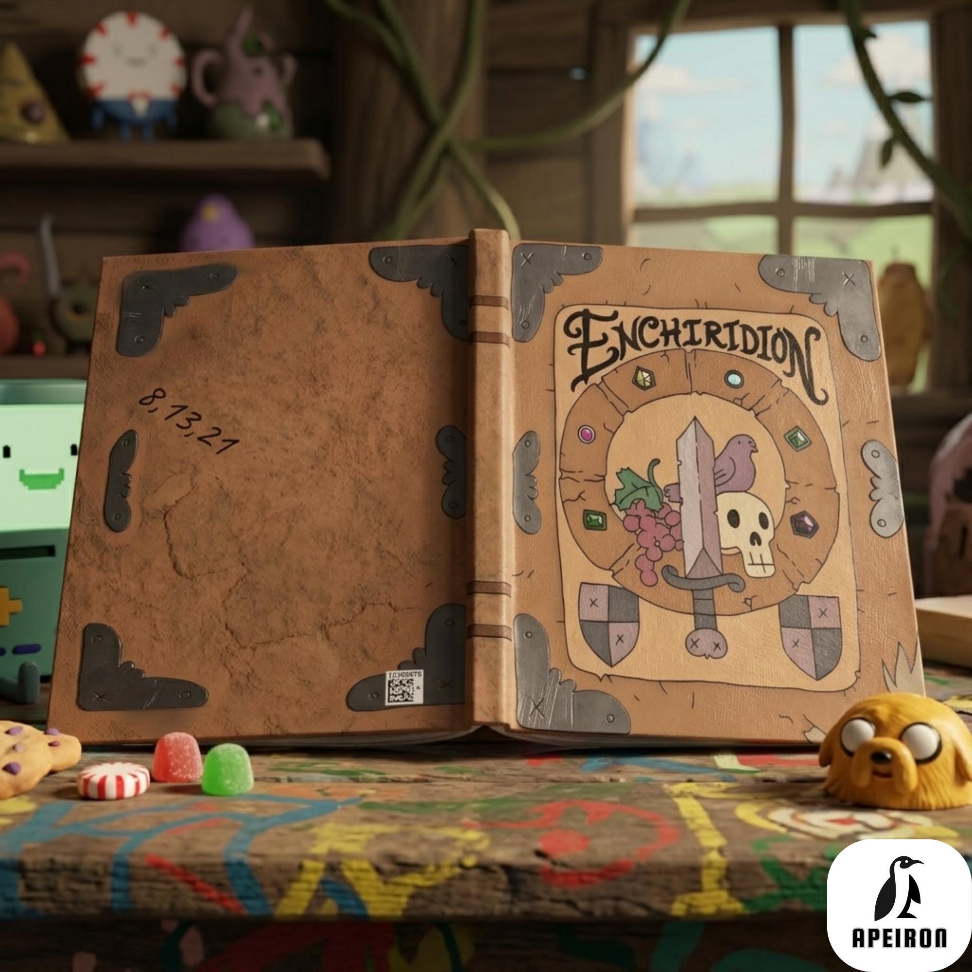 Adventure Time Enchiridion Magic Book Hardcover Journal: Cartoon
