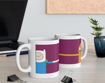 Finn and Jake Bestfriend Mug: Adventure Time Cartoon Cup