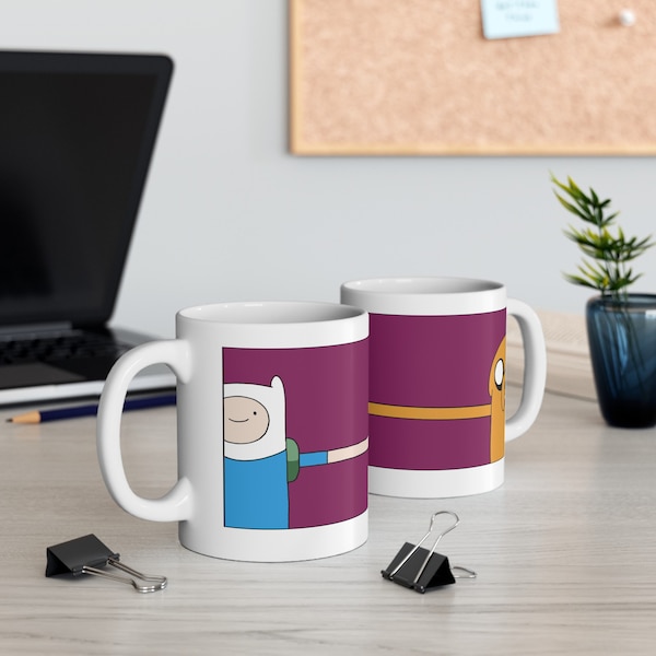 Finn and Jake Bestfriend Mug: Adventure Time Cartoon Cup