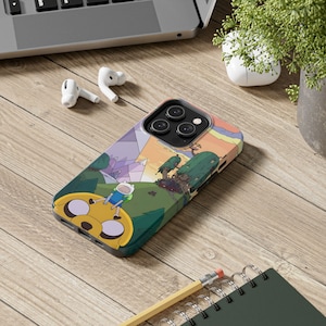 Adventure Time Custom Tough Colorful Phone Cases - Vibrant Cartoon Network Design for Finn and Jake Fans, Unique Perfect Birthday Gift Idea