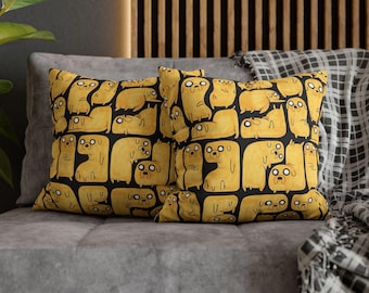 Adventure Time Jake Pillowcase: Double-Sided Cartoon Decor