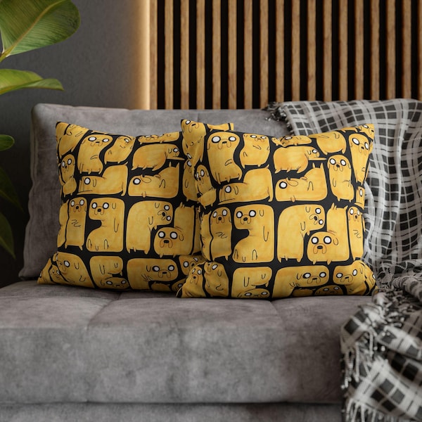 Adventure Time Jake Pillowcase: Double-Sided Cartoon Decor