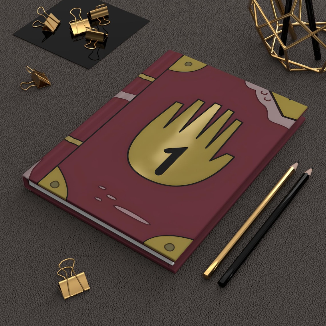 Gravity Falls Diary 1 Hardcover Journal: Vibrant Cartoon Cosplay ...