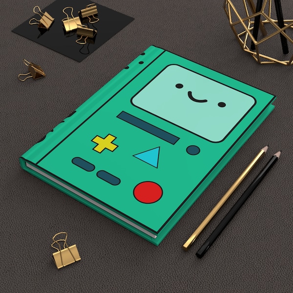 Adventure Time BMO Hardcover Journal: Cartoon Fan Gifts Notebook