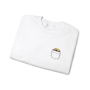 Sudadera con bordado de Jake en el bolsillo de Hora de aventuras: sudadera unisex con cuello redondo de Jake, diseño minimalista de fan de Cartoon Network, prendas cómodas y lindas