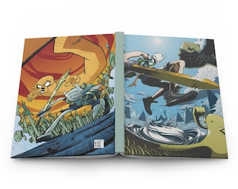 Adventure Time Hardcover Journal: Finn & Jake Cartoon Notebook