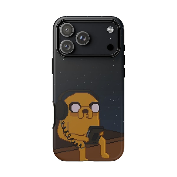 Adventure Time Jake Pixel Art Tough Phone Case: Cartoon Lover Gift