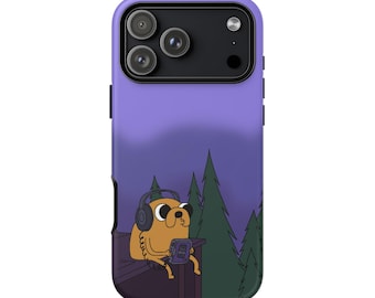 Adventure Time Jake Phone Case: Cartoon Dog Music Design, Tough Cover