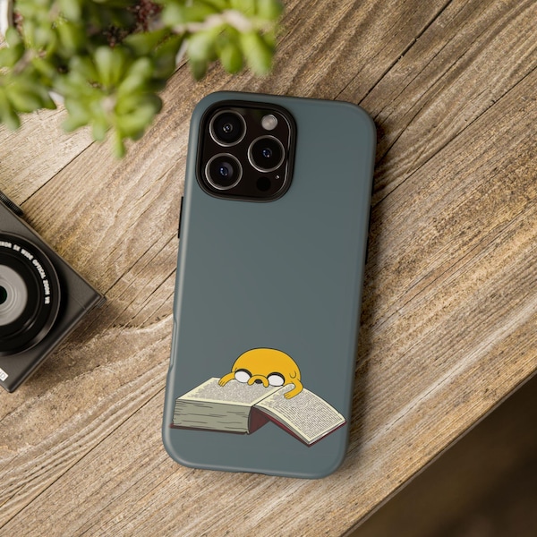 Adventure Time Jake is Reading a Book Phone Case: Study Iphone Cases