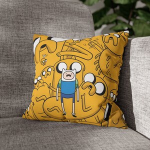 Adventure Time Spun Polyester Square Pillowcase With Finn and Jake ...