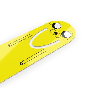 Marcapáginas de Jake de Hora de Aventuras, hecho por un fan: portapáginas de aluminio duradero, perfecto para fans de Cartoon Network, un gran regalo personalizado para lectores.