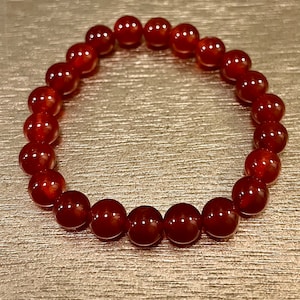 Carnelian Handmade Natural Crystal Bracelet