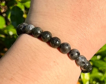 Larvikite Inner Strength Natural Crystal Bracelet
