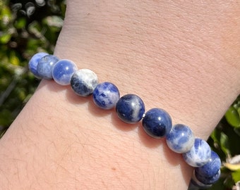 Sodalite Calming and Soothing Natural Crystal Bracelet