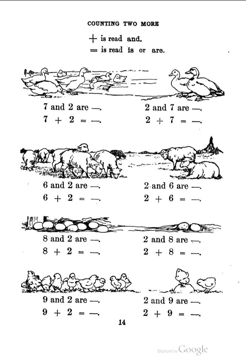 First Year in Number - 1st & 2nd Grade Math - Vintage Math Book - PDF ...