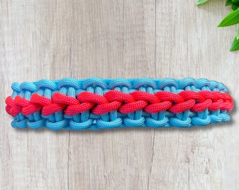 Dog Collar “Baby Blue & Hot Pink”