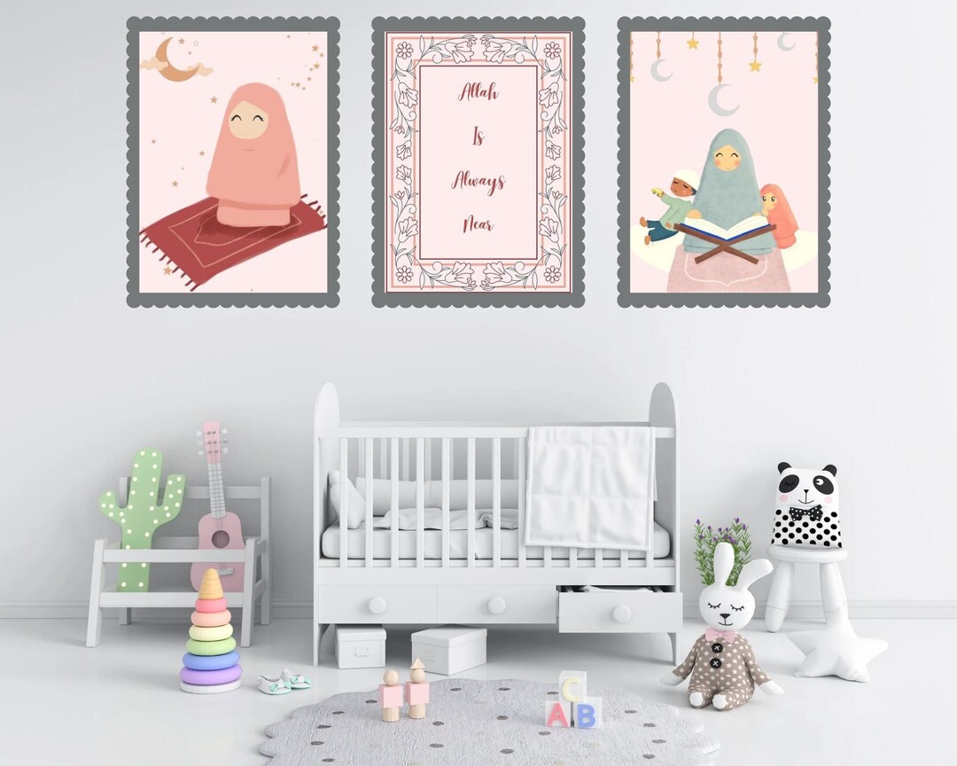 DIGITAL ISLAMIC KIDS Wall Art Decor Kids Inspirating Islamic Etsy