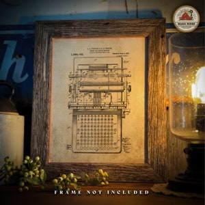 Adding Machine Patent Poster Art Print 11X14 Unframed Bookkeeper CPA Accounting Office Artwork Home Wall Decor Accountant Gift