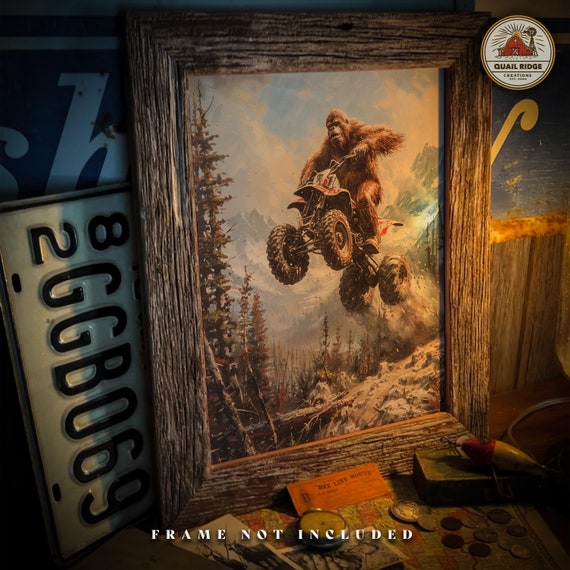 Bigfoot キャンバスアート 作品 手書き Bigfoot キャンバスアート 作品 手書き