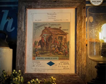 Vintage Arkansas Traveler Tobacco Label Art Print - 11x14
