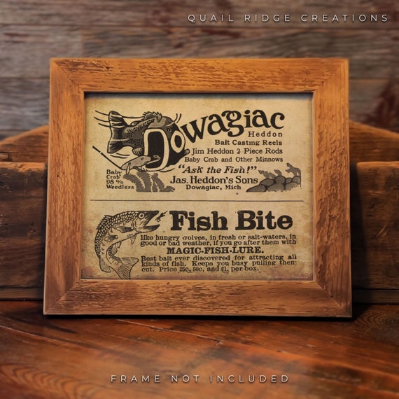 KENSILO Targa Metallica Vintage Winchester Fish And Tackle - 20x30 Cm, Decorazione Parete Per Casa, Bar, Caccia E Pesca