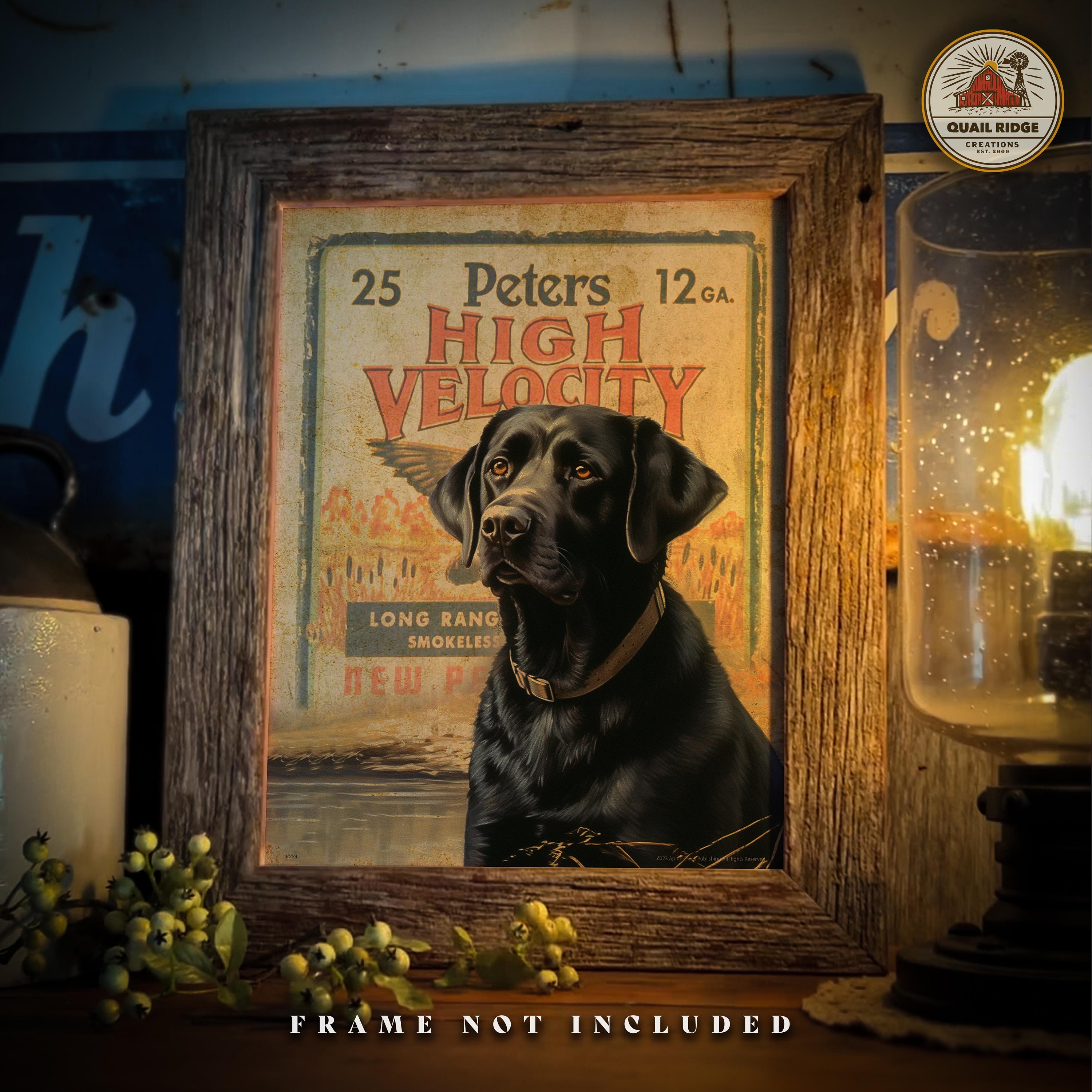 Vintage Peters Shotgun Shell Box Poster Art Print 11x14 Unframed