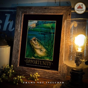 Largemouth Bass Motivational Poster Art Print 11X14 Unframed Wildlife ...