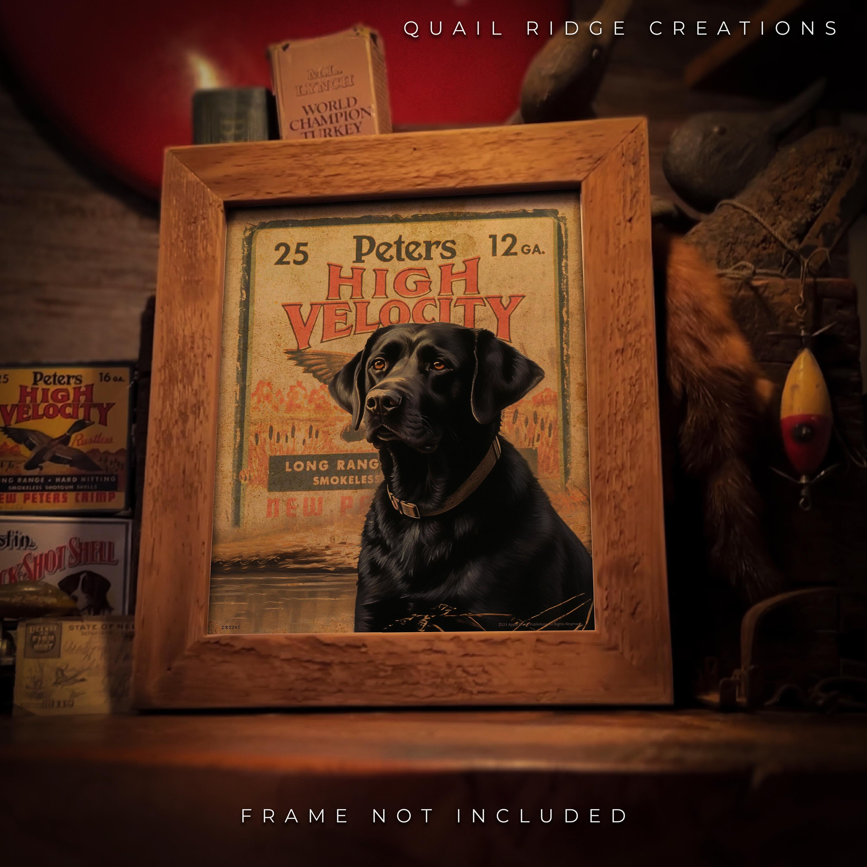 Vintage Peters Shotgun Shell Box Poster Art Print 8x10 Unframed