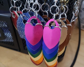 Rainbow Scale Earrings.